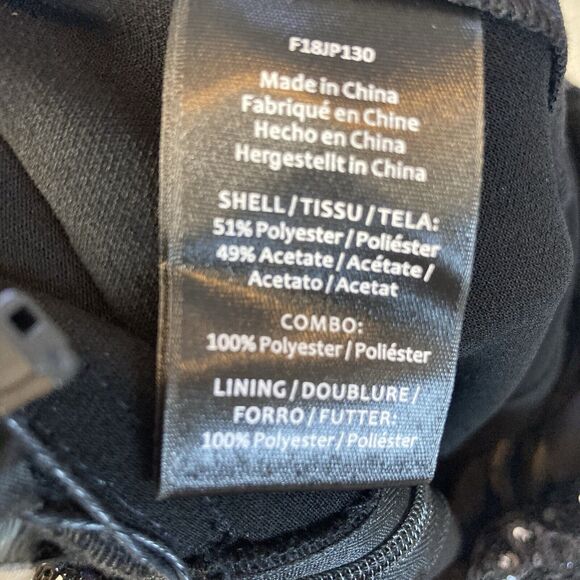 Rachel Zoe Lou Jumpsuit Womens 6 Black Sequin Neck Pockets Halter Neck Open Back - Picture 14 of 16